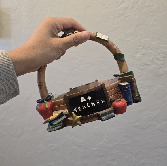 Other - 6 1/2” Tall Resin Teacher’s Basket